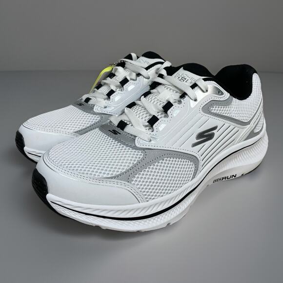 Skechers Go Run Men Size 11.5 Consistent 2.0 Silver White Wolf Running Shoes New - Picture 2 of 8